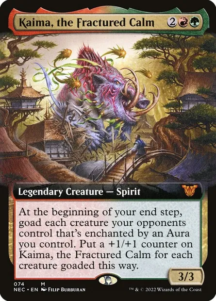Kaima, the Fractured Calm, Magic card NEC 74 — Neon Dynasty Commander set