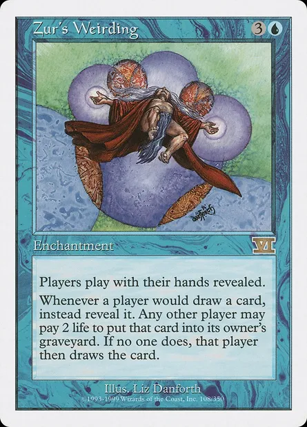 Zur's Weirding, Magic card 6ED 108 — Classic Sixth Edition set