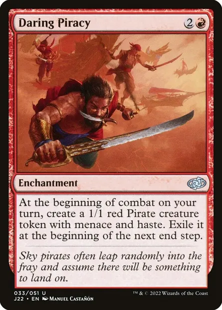 Daring Piracy, Magic card J22 33 — Jumpstart 2022 set