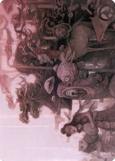March of Burgeoning Life // March of Burgeoning Life, Magic card ANEO 29 — Neon Dynasty Art Series set