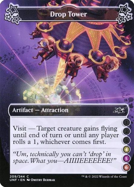 Drop Tower, carte Magic UNF 209f — extension Unfinity