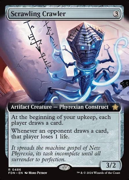 Scrawling Crawler, Magic card FDN 486 — Foundations set