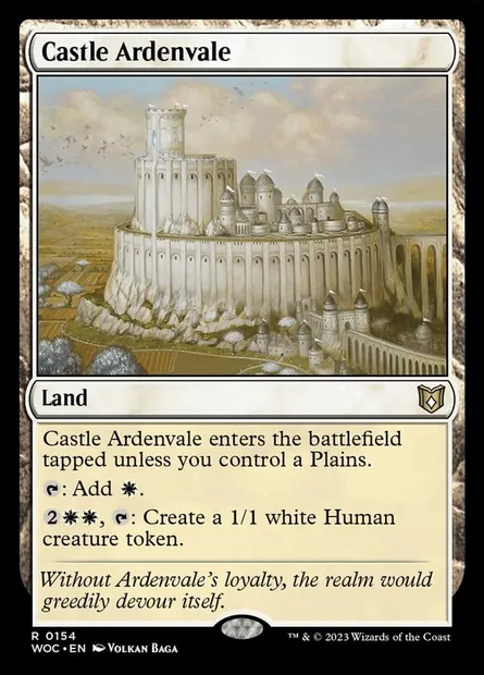 Castle Ardenvale, Magic card WOC 154 — Wilds of Eldraine Commander set