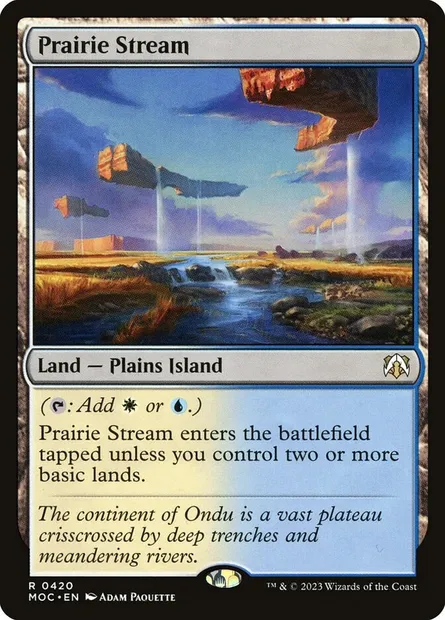 Prairie Stream, Magic card MOC 420 — March of the Machine Commander set