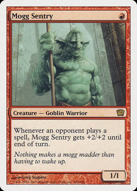 Mogg Sentry, Magic card 9ED 204 — Ninth Edition set