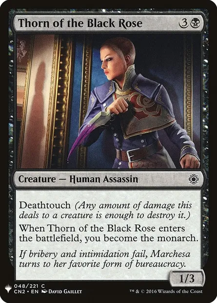 Thorn of the Black Rose, Magic card PLST CN2-48 — The List set