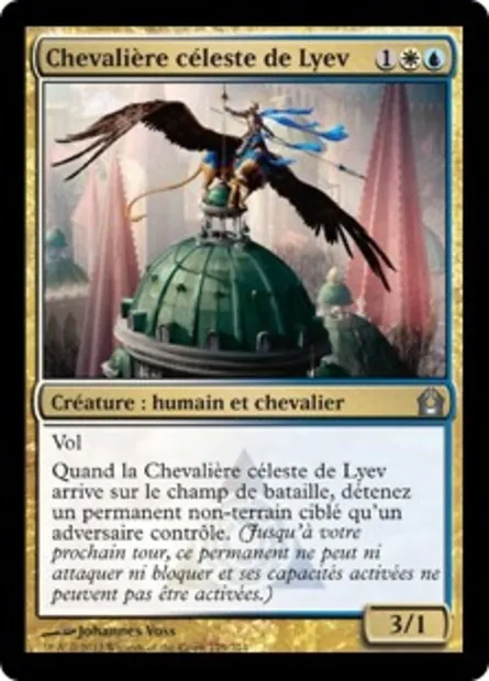 Chevalière céleste de Lyev, carte Magic RTR 179 — extension Retour à Ravnica