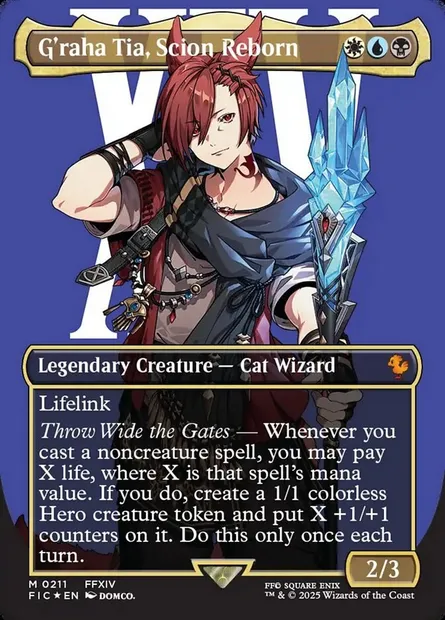 G'raha Tia, Scion Reborn, Magic card FIC 211 — Final Fantasy Commander set