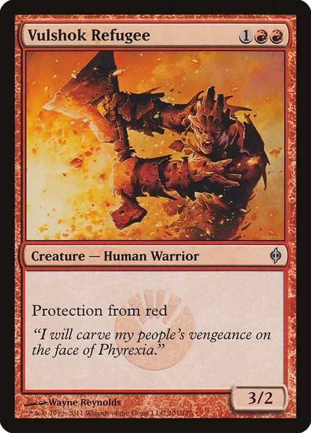 Vulshok Refugee, Magic card NPH 101 — New Phyrexia set