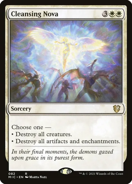 Cleansing Nova, Magic card MIC 82 — Midnight Hunt Commander set