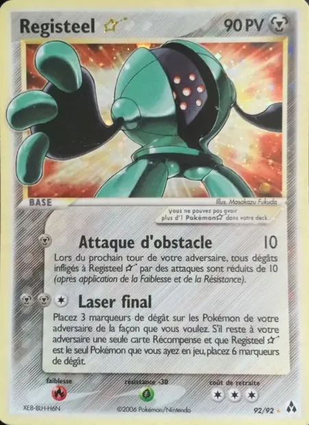 Registeel ☆, carte Pokémon LM 92 — extension EX Créateurs de légendes