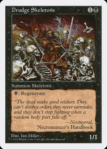 Drudge Skeletons, Magic card 5ED 157 — Fifth Edition set