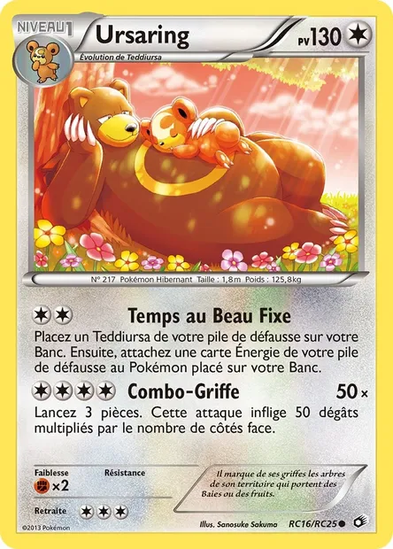 Ursaring, carte Pokémon LTR RC16 — extension Legendary Treasures