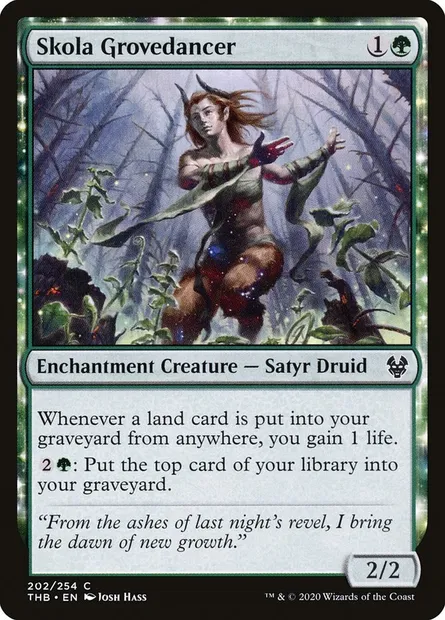 Skola Grovedancer, Magic card THB 202 — Theros Beyond Death set