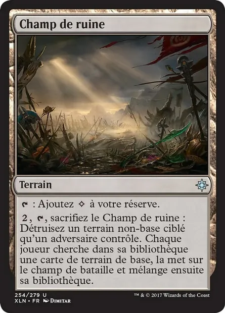 Champ de ruine, carte Magic XLN 254 — extension Ixalan