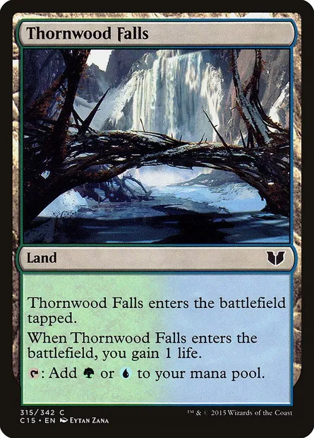 Thornwood Falls, Magic card C15 315 — Commander 2015 set