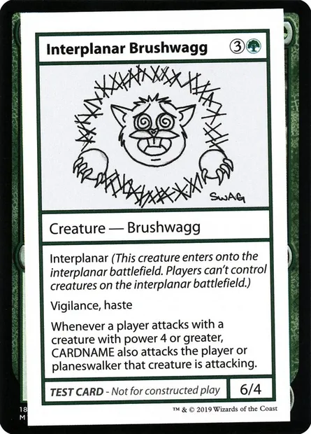 Interplanar Brushwagg, Magic card CMB2 79 — Mystery Booster Playtest Cards 2021 set