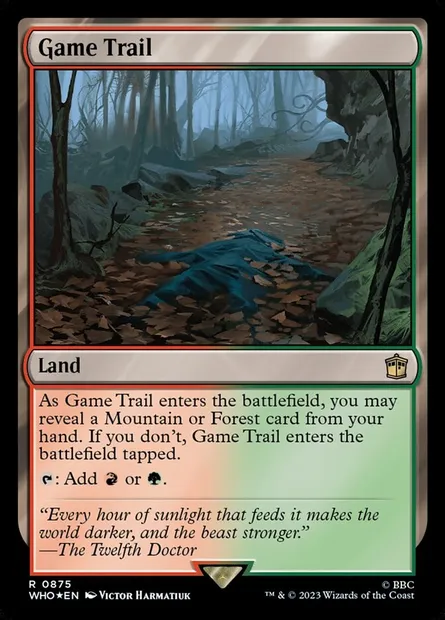 Game Trail, Magic card WHO 875 — Doctor Who set