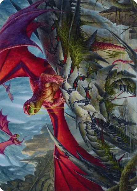 Hoarding Broodlord // Hoarding Broodlord, carte Magic AMOM 23 — extension March of the Machine Art Series