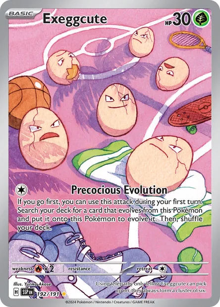 Exeggcute, Pokémon card SSP 192 — Surging Sparks set