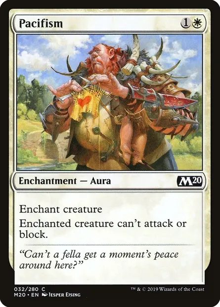 Pacifism, Magic card M20 32 — Core Set 2020 set