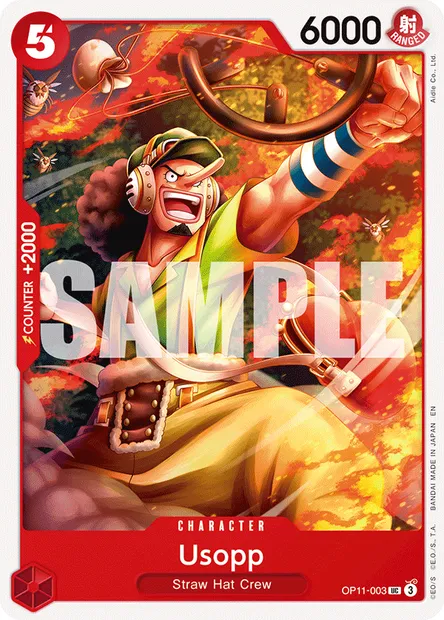 Usopp, One Piece card OP11-003 — A FIST OF DIVINE SPEED set