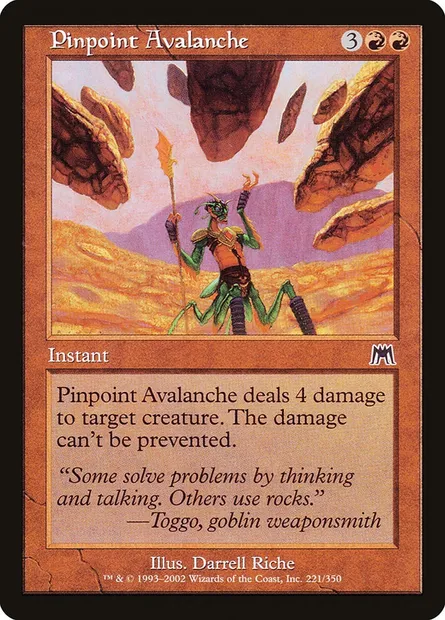 Pinpoint Avalanche, Magic card ONS 221 — Onslaught set