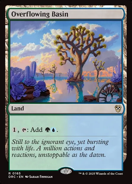 Overflowing Basin, Magic card DRC 165 — Aetherdrift Commander set