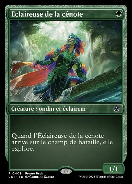Éclaireuse de la cénote, carte Magic LCI 408 — extension The Lost Caverns of Ixalan
