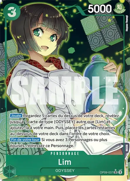 Lim, carte One Piece OP09-037 — extension LES NOUVEAUX EMPEREURS