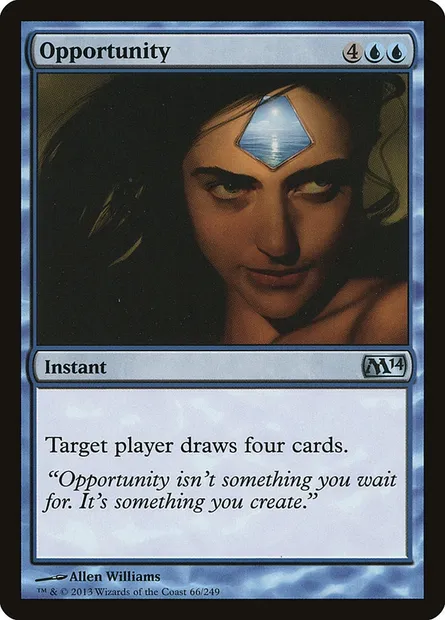 Opportunity, Magic card M14 66 — Magic 2014 set