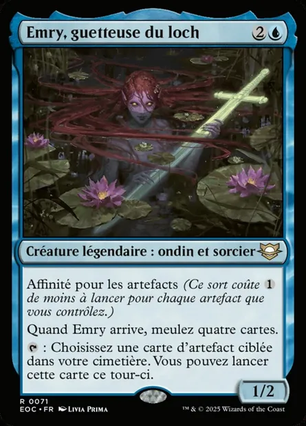 Emry, guetteuse du loch, carte Magic EOC 71 — extension Edge of Eternities Commander