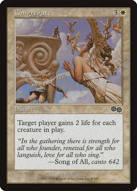 Congregate, Magic card USG 8 — Urza's Saga set