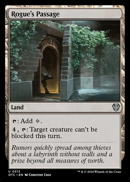 Rogue's Passage, Magic card OTC 313 — Outlaws of Thunder Junction Commander set