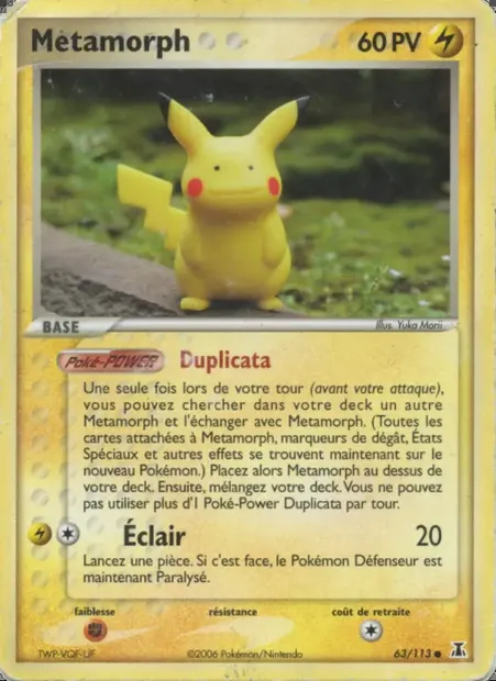 Métamorph, carte Pokémon DS 63 — extension EX Espèces Delta