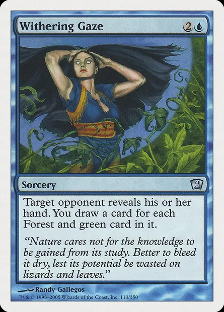 Withering Gaze, Magic card 9ED 113 — Ninth Edition set