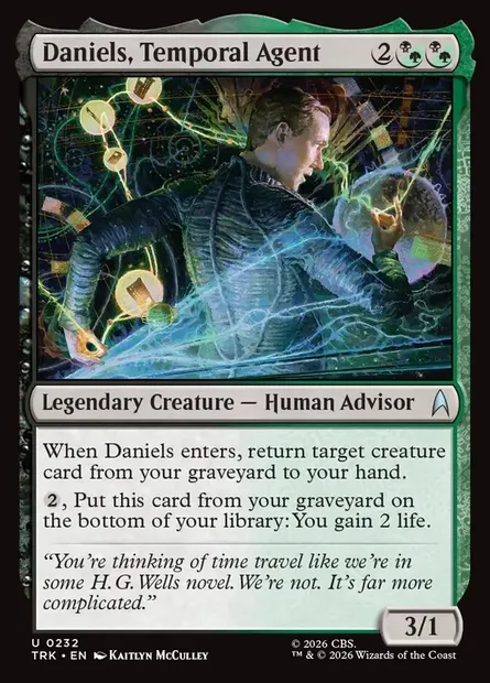 Daniels, Temporal Agent, carte Magic TRK 232 — extension Star Trek