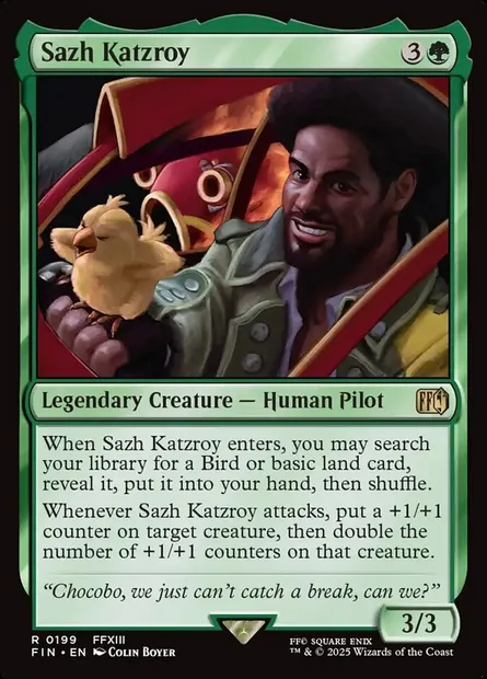Sazh Katzroy, Magic card FIN 199 — Final Fantasy set