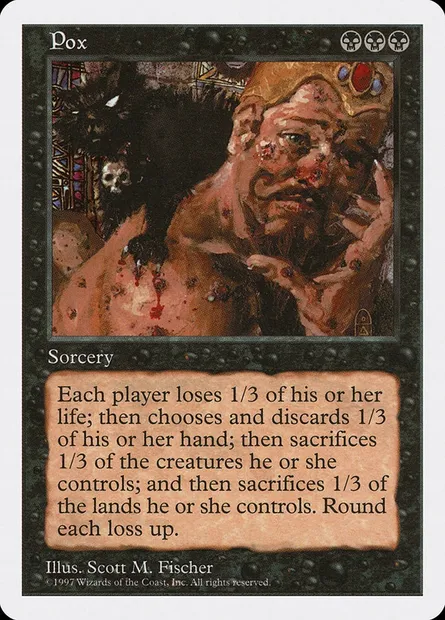 Vérole, carte Magic 5ED 189 — extension Cinquième Edition