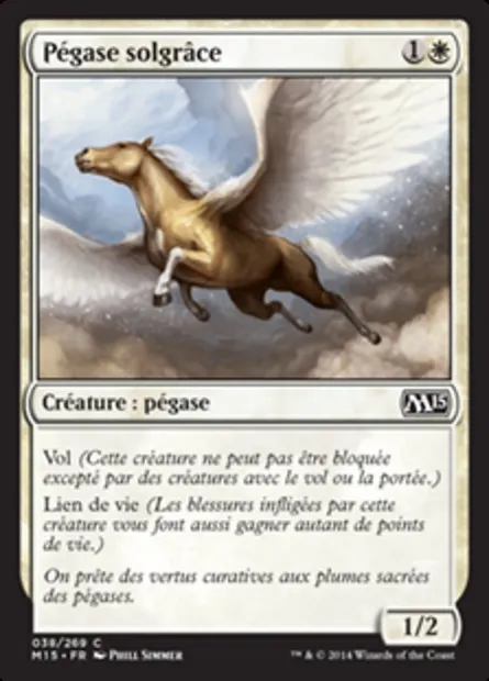 Pégase solgrâce, carte Magic M15 38 — extension Magic 2015
