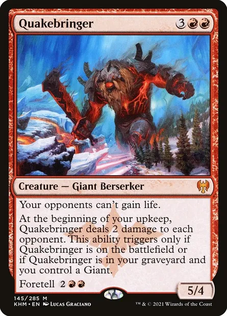 Quakebringer, Magic card KHM 145 — Kaldheim set