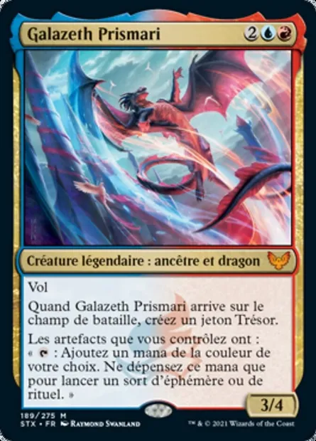 Galazeth Prismari, carte Magic STX 189 — extension Strixhaven: l'Académie des Mages