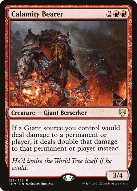 Calamity Bearer, Magic card KHM 125 — Kaldheim set