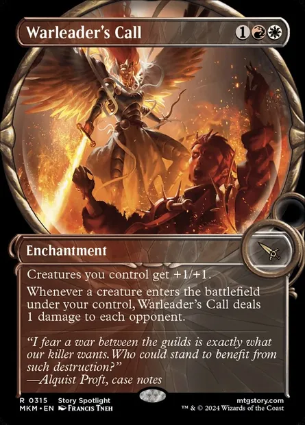 Warleader's Call, Magic card MKM 315 — Murders at Karlov Manor set
