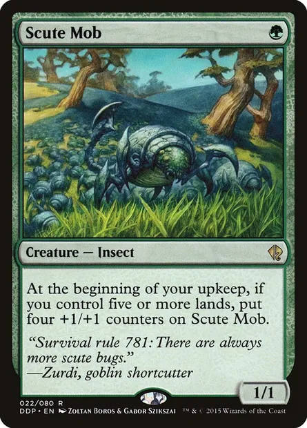 Scute Mob, Magic card DDP 22 — Duel Decks: Zendikar vs. Eldrazi set