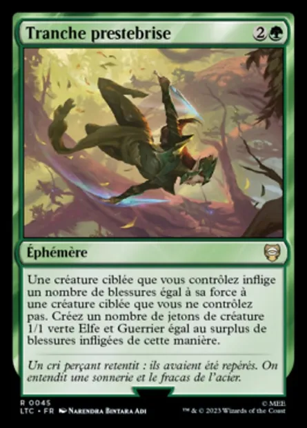 Tranche prestebrise, carte Magic LTC 45 — extension Tales of Middle-earth Commander