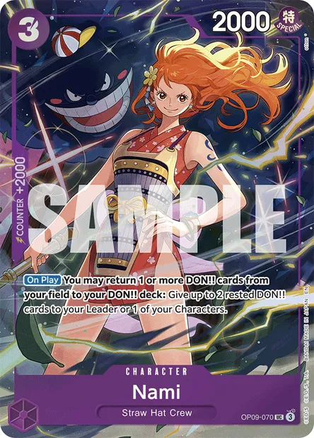 Nami, carte One Piece OP09-070 — extension LES NOUVEAUX EMPEREURS