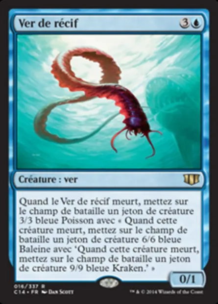 Ver de récif, carte Magic C14 16 — extension Commander 2014