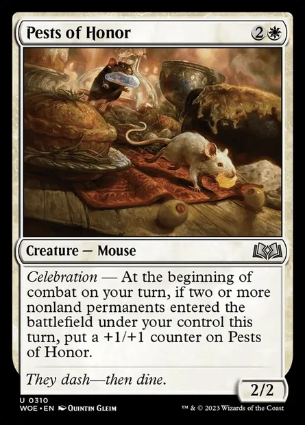 Pests of Honor, Magic card WOE 310 — Wilds of Eldraine set