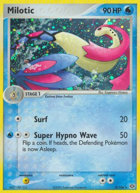 Milotic, Pokémon card EM 8 — Emerald set